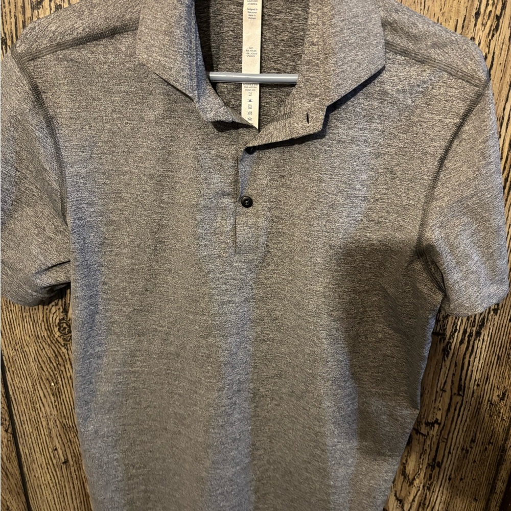 Lululemon Evolution Polo Button Down Mens Med - image 2